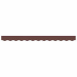 Awning Valance Brown 2.3 x 0.2 m Canvas