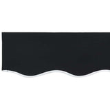 Awning Valance Black 2.3 x 0.2 m Canvas