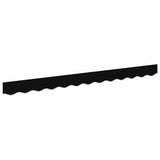 Awning Valance Black 2.3 x 0.2 m Canvas