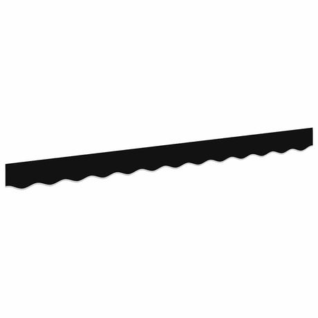 Awning Valance Black 2.3 x 0.2 m Canvas