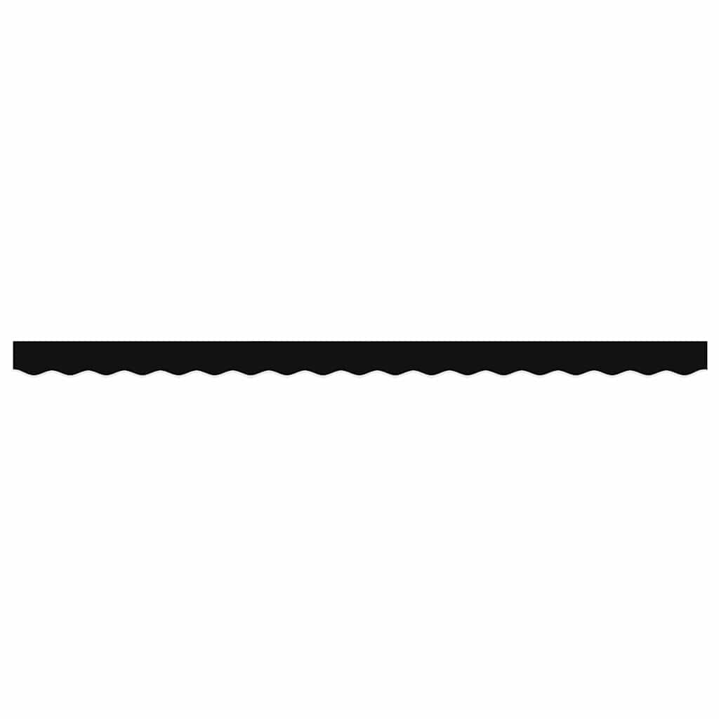 Awning Valance Black 3.8 x 0.2 m Canvas