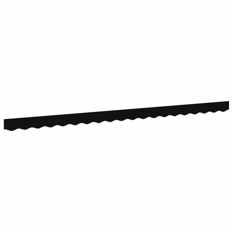 Awning Valance Black 4.3 x 0.2 m Canvas