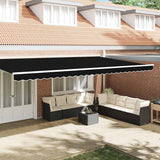 Awning Valance Black 5.8 x 0.2 m Canvas