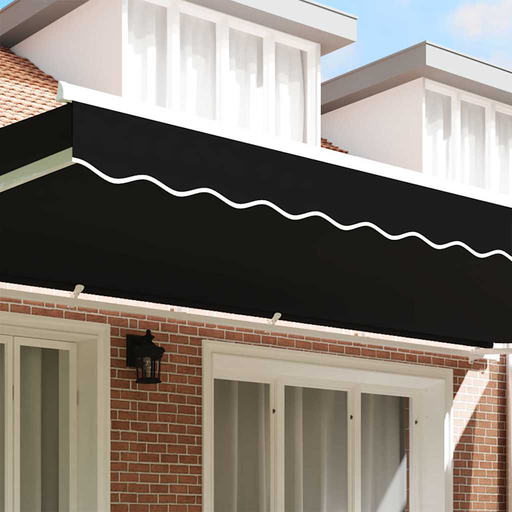 Awning Valance Black 5.8 x 0.2 m Canvas