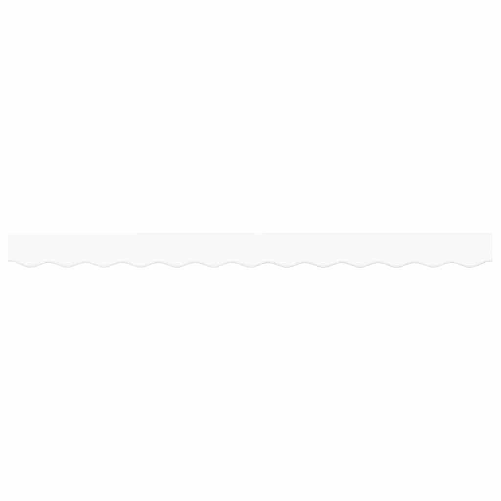 Awning Valance White 2.3 x 0.2 m Canvas