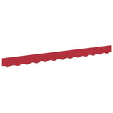 Awning Valance Red 2.3 x 0.2 m Canvas