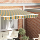 Awning Valance Green and yellow 2.3 x 0.2 m Canvas