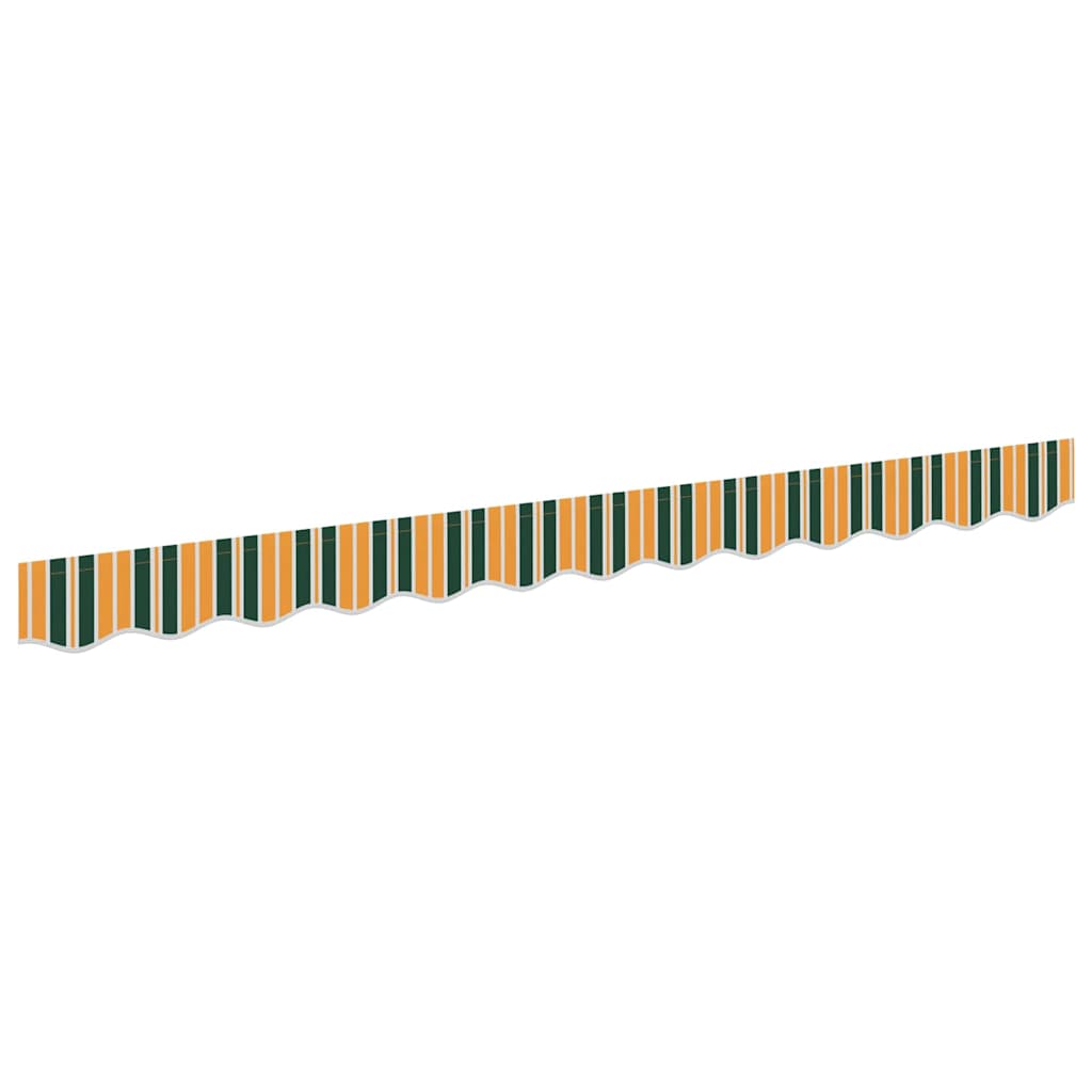 Awning Valance Green and yellow 2.3 x 0.2 m Canvas