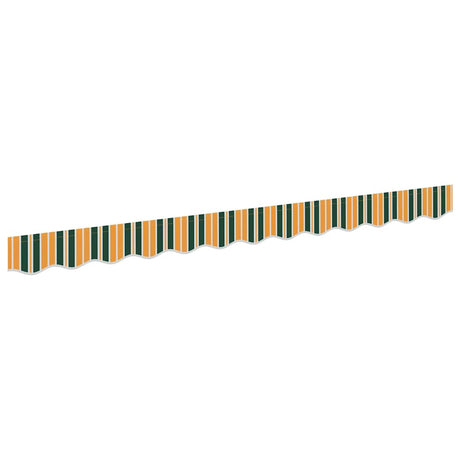 Awning Valance Green and yellow 2.3 x 0.2 m Canvas