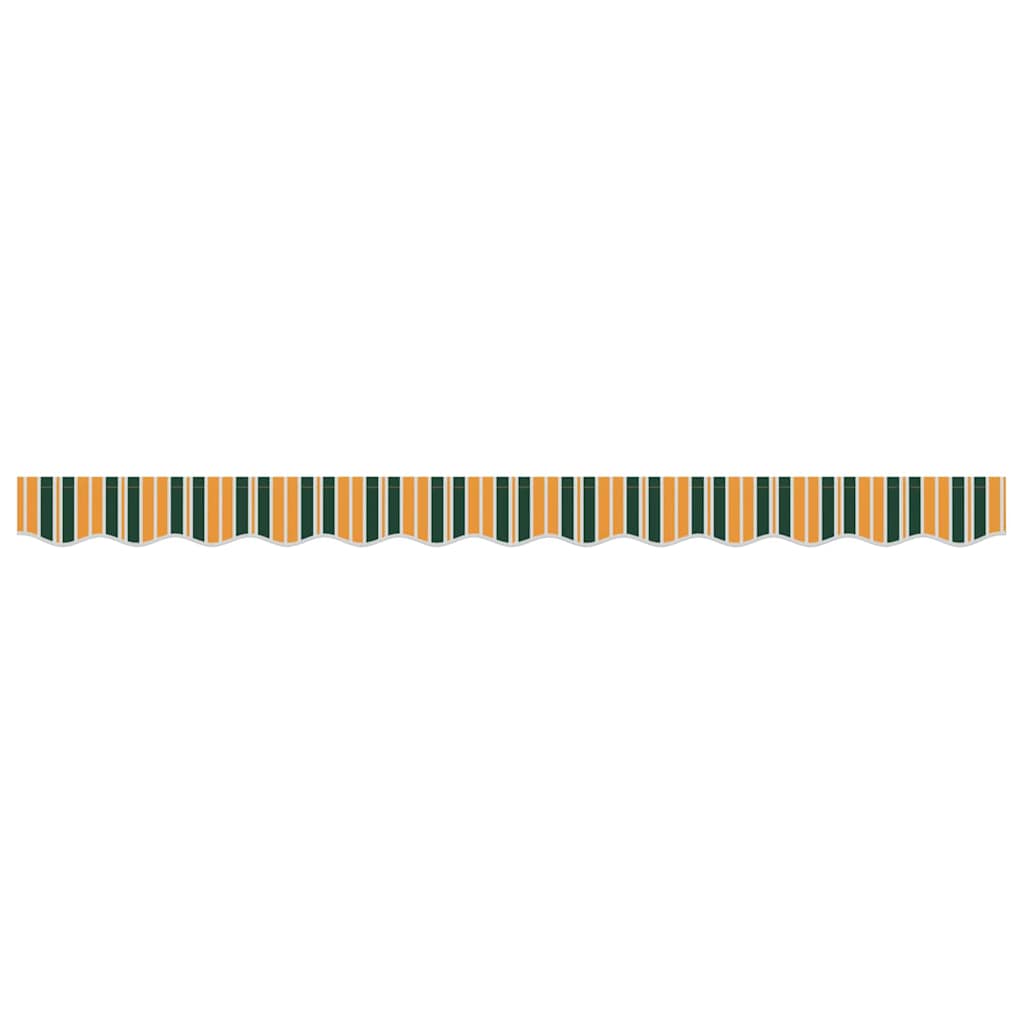 Awning Valance Green and yellow 2.3 x 0.2 m Canvas