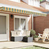 Awning Valance Green and yellow 3.8 x 0.2 m Canvas