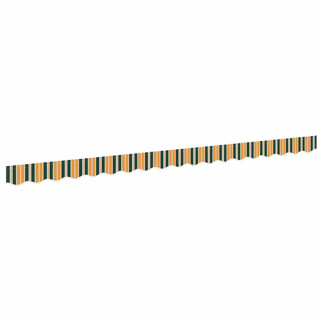 Awning Valance Green and yellow 3.8 x 0.2 m Canvas