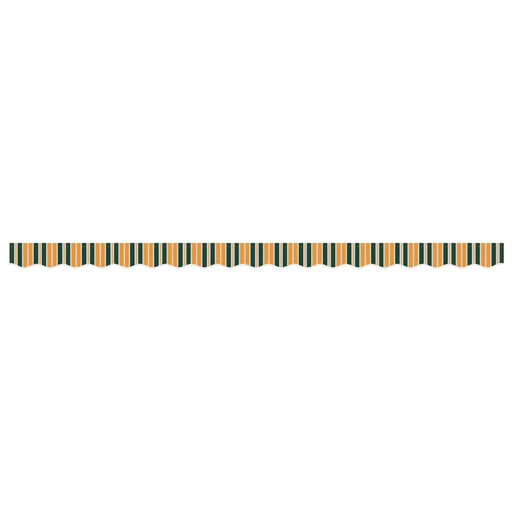 Awning Valance Green and yellow 3.8 x 0.2 m Canvas