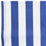 Awning Replacement Fabric Blue, white 10 x 1.6 m