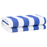 Awning Replacement Fabric Blue, white 10 x 1.6 m