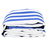 Awning Replacement Fabric Blue, white 10 x 1.6 m