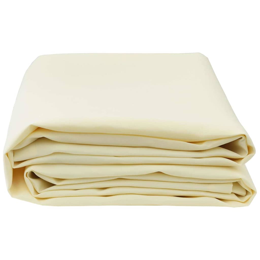 Awning Replacement Fabric Cream 10 x 1.6 m PE, concrete, iron