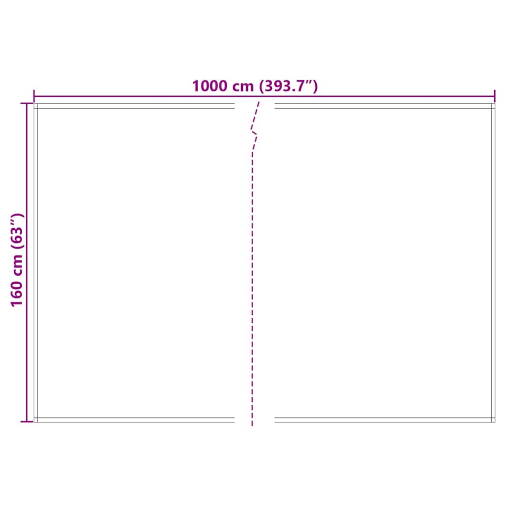 Awning Replacement Fabric Cream 10 x 1.6 m PE, concrete, iron