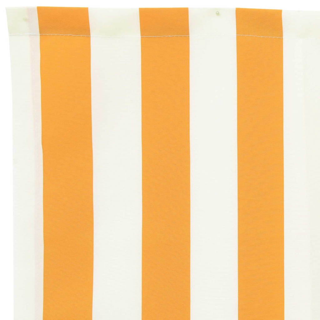 Awning Replacement Fabric Yellow, white 10 x 1.6 m