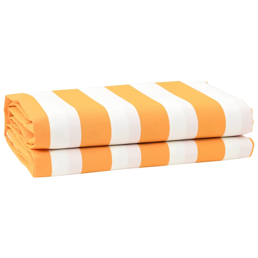 Awning Replacement Fabric Yellow, white 10 x 1.6 m