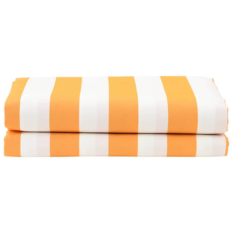 Awning Replacement Fabric Yellow, white 10 x 1.6 m