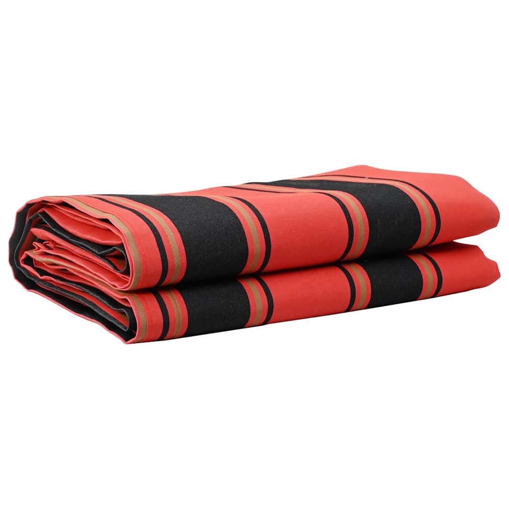 Awning Replacement Fabric Orange, black 10 x 1.6 m