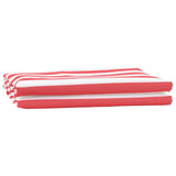 Awning Replacement Fabric Red, white 10 x 1.6 m