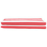 Awning Replacement Fabric Red, white 10 x 1.6 m