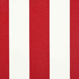 Awning Replacement Fabric Red and white 10 x 1.6 m Fabric