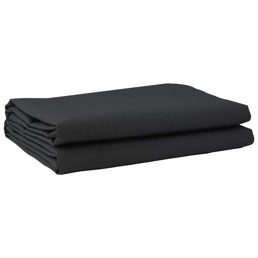 Awning Replacement Fabric Black 10 x 1.6 m PE, concrete, iron