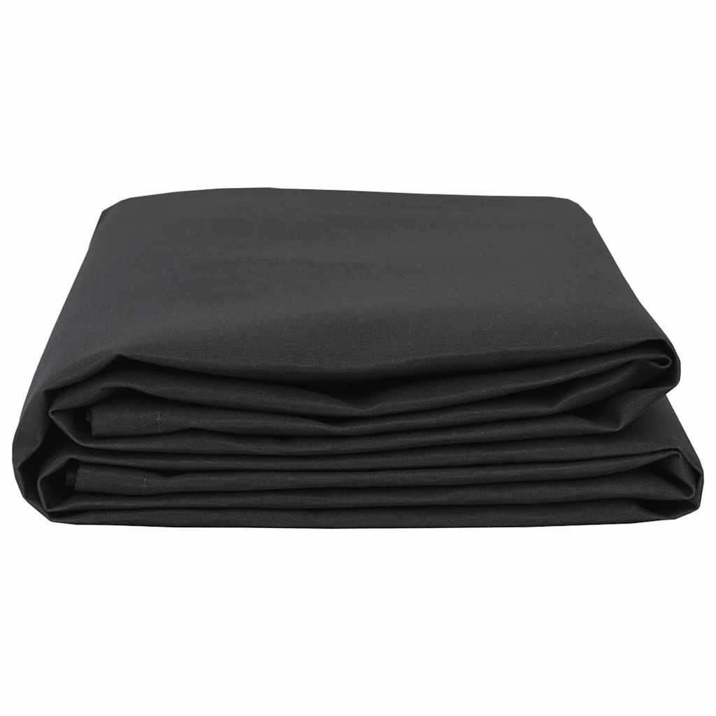 Awning Replacement Fabric Black 10 x 1.6 m PE, concrete, iron