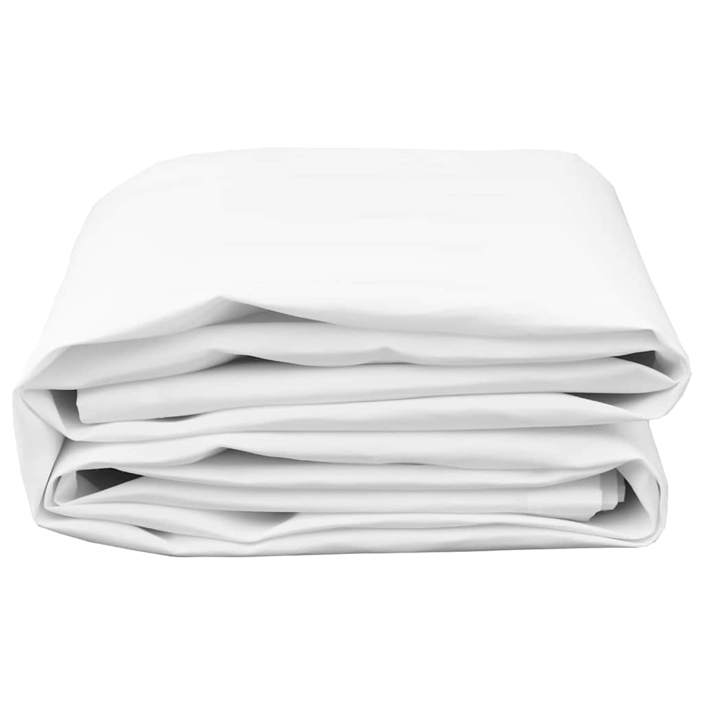 Awning Replacement Fabric White 10 x 1.6 m PE, concrete, iron