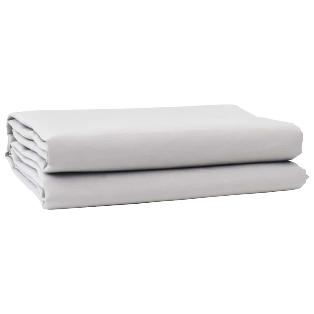 Awning Replacement Fabric Light grey 3 x 3 m PE, concrete, iron