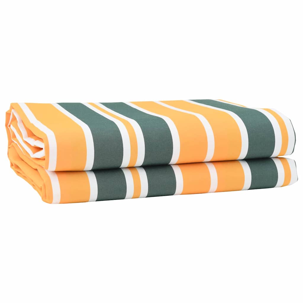 Awning Replacement Fabric Green, yellow 10 x 1.6 m
