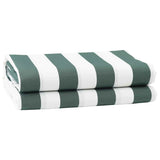 Awning Replacement Fabric Green, white 10 x 1.6 m