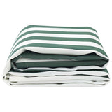 Awning Replacement Fabric Green, white 10 x 1.6 m
