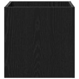 Planter Box Black oak 40 x 40 x 40 cm Engineered wood