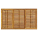 Garden Dining Table Grey 140 x 80 x 75 cm