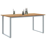 Garden Dining Table Grey 160 x 80 x 75 cm