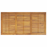 Garden Dining Table Grey 160 x 80 x 75 cm