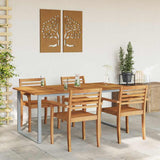 Garden Dining Table Grey 180 x 90 x 75 cm