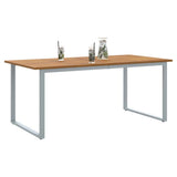 Garden Dining Table Grey 180 x 90 x 75 cm