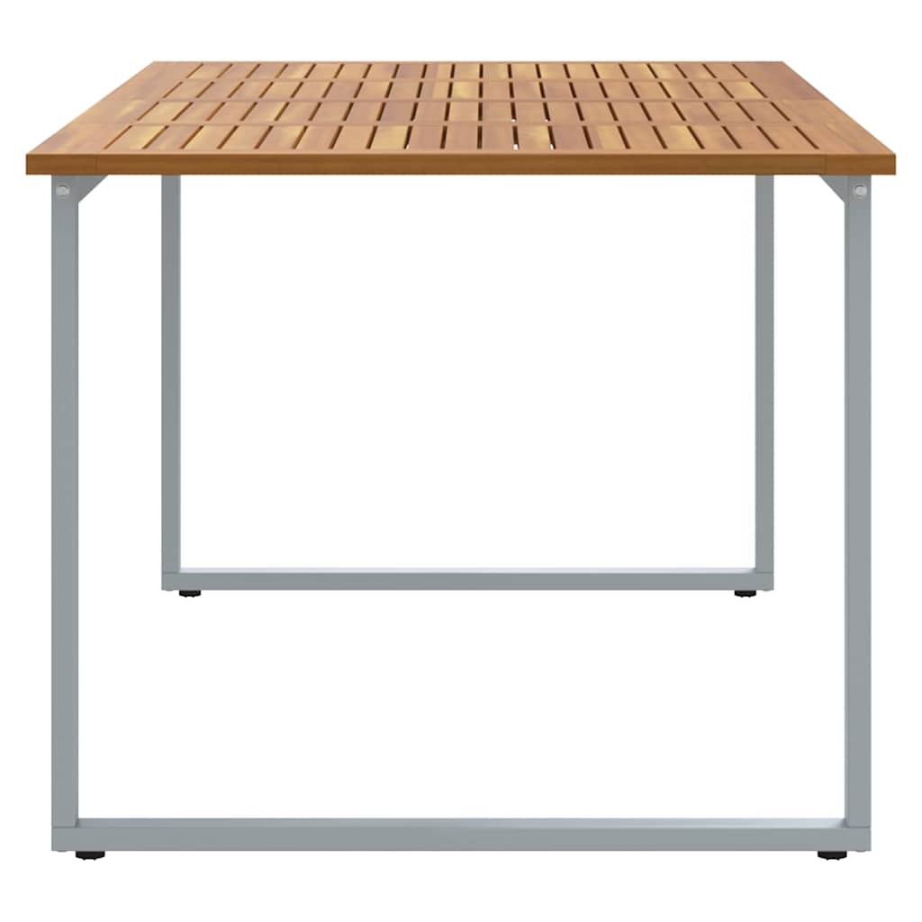 Garden Dining Table Grey 180 x 90 x 75 cm