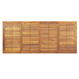 Garden Dining Table Grey 200 x 90 x 75 cm