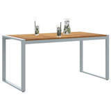 Garden Dining Table Grey 160 x 80 x 75 cm
