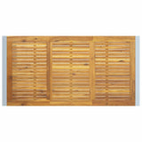 Garden Dining Table Grey 160 x 80 x 75 cm