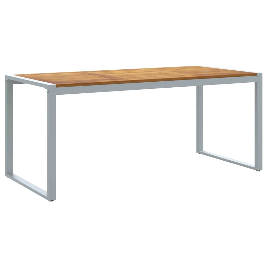 Garden Dining Table Grey 180 x 90 x 75 cm