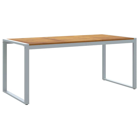 Garden Dining Table Grey 180 x 90 x 75 cm