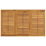 Outdoor Tables Natural and black 150 x 90 x 75 cm