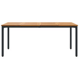 Outdoor Tables Natural and black 180 x 90 x 75 cm